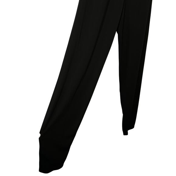 Lauren Ralph Lauren Jumpsuit Black Belted Medium Stretch Knit Long Sleeve NWT - Picture 7 of 13